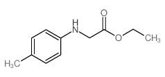 [(4-甲基苯基)氨基]乙酸乙酯结构式