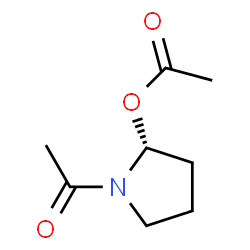 2-Pyrrolidinol, 1-acetyl-, acetate (ester), (2R)- (9CI)结构式