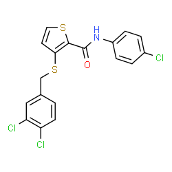 N-(4-Chlorophenyl)-3-[(3,4-dichlorobenzyl)sulfanyl]-2-thiophenecarboxamide picture