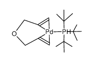 ((CH3)3C)3PPd(η(2),η(2)-C6H10O)结构式