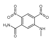 2,4-dinitro-5-(methylamino)benzamide Structure