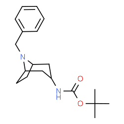 tert-Butyl8-benzyl-8-aza-bicyclo[3.2.1]octan-3-ylcarbamate Structure