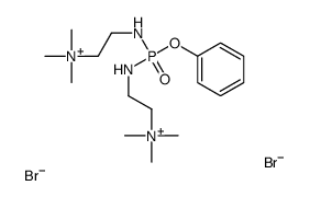 trimethyl-[2-[[phenoxy-[2-(trimethylazaniumyl)ethylamino]phosphoryl]amino]ethyl]azanium,dibromide Structure