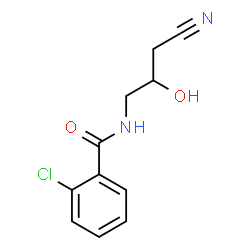 2-CHLORO-N-(3-CYANO-2-HYDROXYPROPYL)BENZENECARBOXAMIDE结构式