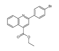 ethyl 2-(4'-bromophenyl)-quinoline-4-carboxylate Structure