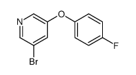 3-溴-5-(4-氟苯氧基)吡啶结构式