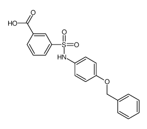 3-[(4-phenylmethoxyphenyl)sulfamoyl]benzoic acid Structure