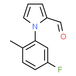 1-(5-FLUORO-2-METHYLPHENYL)-1H-PYRROLE-2-CARBOXALDEHYDE structure