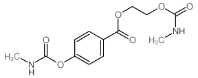 Benzoic acid,4-[[(methylamino)carbonyl]oxy]-, 2-[[(methylamino)carbonyl]oxy]ethyl ester Structure