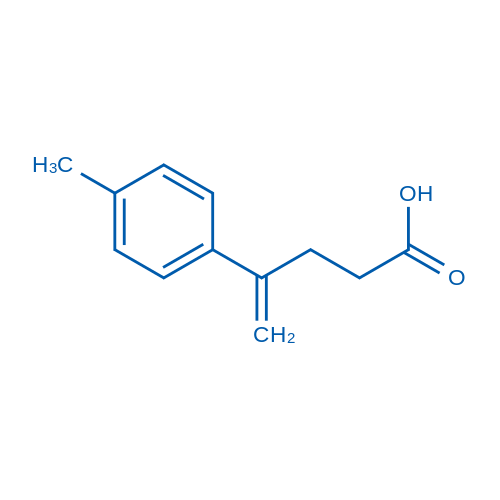 4-(p-Tolyl)pent-4-enoic acid Structure