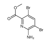 6-氨基-3,5-二溴吡啶甲酸甲酯结构式