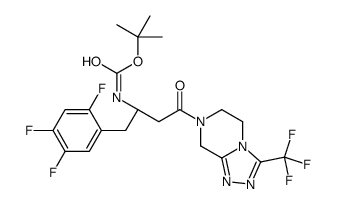 (R)-tert-Butyl (4-oxo-4-(3-(trifluoromethyl)-5,6-dihydro-[1,2,4]triazolo[4,3-a]pyrazin-7(8H)-yl)-1-(2,4,5-trifluorophenyl)butan-2-yl)carbamate picture