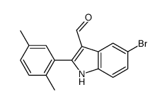 5-bromo-2-(2,5-dimethylphenyl)-1H-indole-3-carbaldehyde Structure