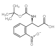 Boc-(S)-3-Amino-3-(2-nitrophenyl)-propionic acid structure