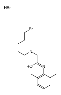 5-bromopentyl-[2-(2,6-dimethylanilino)-2-oxoethyl]-methylazanium,bromide Structure