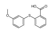 2-(3-methoxyphenyl)sulfanylbenzoic acid Structure