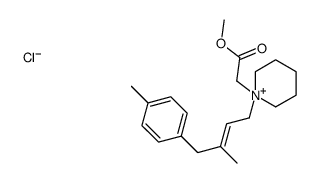 methyl 2-[1-[(E)-3-methyl-4-(4-methylphenyl)but-2-enyl]piperidin-1-ium-1-yl]acetate,chloride Structure