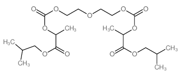 2-methylpropyl 2-[2-[2-[1-(2-methylpropoxycarbonyl)ethoxycarbonyloxy]ethoxy]ethoxycarbonyloxy]propanoate结构式