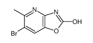 6-bromo-5-methyl-3H-[1,3]oxazolo[4,5-b]pyridin-2-one结构式