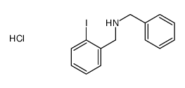 N-[(2-iodophenyl)methyl]-1-phenylmethanamine,hydrochloride结构式