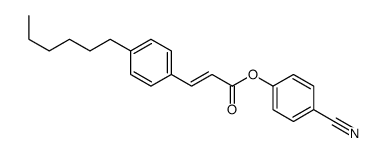 (4-cyanophenyl) 3-(4-hexylphenyl)prop-2-enoate结构式