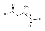 .beta.-Alanine, 3-phosphono-结构式