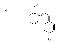 4-[2-(1-ethylpyridin-1-ium-2-yl)ethenyl]phenol,iodide结构式