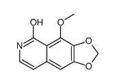 4-methoxy-6H-[1,3]dioxolo[4,5-g]isoquinolin-5-one结构式