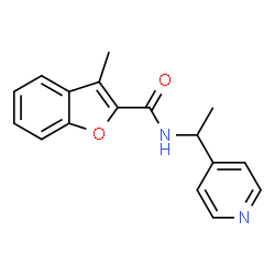 2-Benzofurancarboxamide,3-methyl-N-[1-(4-pyridinyl)ethyl]-(9CI)结构式