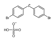 bis(4-bromophenyl)iodanium,hydrogen sulfate Structure