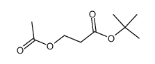 3-Acetoxy-propionsaeure-tert.-butylester结构式