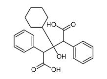 3-cyclohexyl-3-hydroxy-2,4-diphenylpentanedioic acid Structure