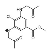 methyl 4-chloro-3,5-bis(2-oxopropylamino)benzoate结构式