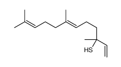 3,7,11-trimethyldodeca-1,6,10-triene-3-thiol结构式