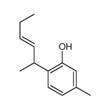 2-hex-3-en-2-yl-5-methylphenol结构式