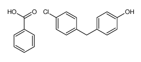 benzoic acid,4-[(4-chlorophenyl)methyl]phenol Structure