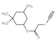 Acetic acid,2-thiocyanato-, 3,3,5-trimethylcyclohexyl ester structure