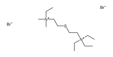 triethyl-[2-[2-[ethyl(dimethyl)azaniumyl]ethylsulfanyl]ethyl]azanium,dibromide结构式