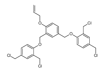 1-allyloxy-2,4-bis(2,4-bis(chloromethyl)phenoxymethyl)benzene结构式