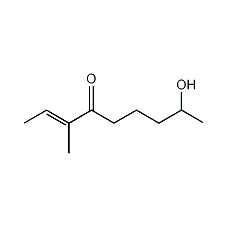 (E)-8-Hydroxy-3-methyl-2-nonen-4-one Structure