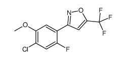 3-(4-chloro-2-fluoro-5-methoxyphenyl)-5-(trifluoromethyl)-1,2-oxazole Structure