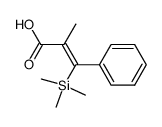 (Z)-2-methyl-3-trimethylsilyl-3-phenylpropenoic acid Structure