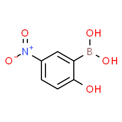 (2-hydroxy-5-nitrophenyl)boronic acid结构式