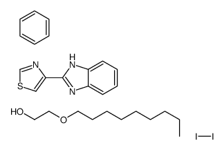 benzene,4-(1H-benzimidazol-2-yl)-1,3-thiazole,molecular iodine,2-nonoxyethanol Structure