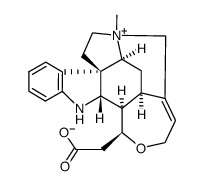 10-carboxy-19-methyl-9,10-seco-C-nor-strychnidinium, betaine Structure