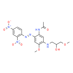 N-[2-[(2,4-dinitrophenyl)azo]-5-[(2-hydroxy-3-methoxypropyl)amino]-4-methoxyphenyl]acetamide picture