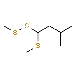 Methyl[3-methyl-1-(methylthio)butyl] persulfide Structure