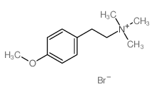 Methyl 4-(2-(trimethyl-lambda~5~-azanyl)ethyl)phenyl ether结构式