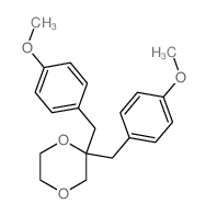 1,4-Dioxane,2,2-bis[(4-methoxyphenyl)methyl]-结构式