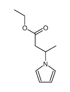 1H-PYRROLE-1-PROPANOIC ACID, .BETA.-METHYL-, ETHYL ESTER结构式